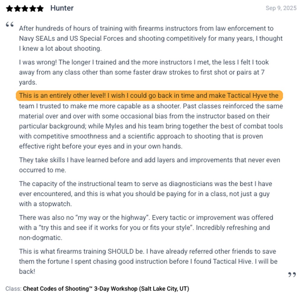 Hunter, 5-star review — this is an entirely other level